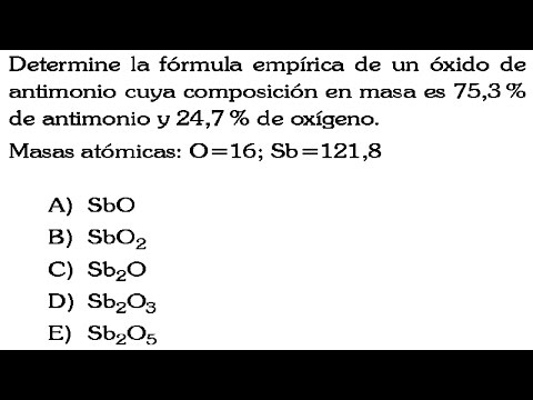 Oxido de antimonio v formula